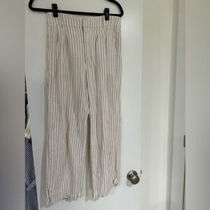 Abercrombie linen striped trouser - size S (26)